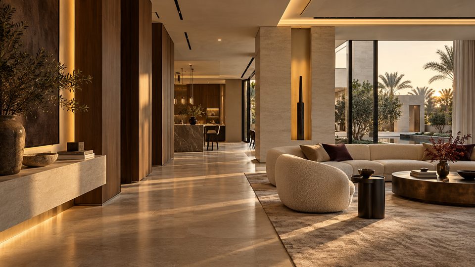 Luxury turnkey villa interior designed and fitted out by SOVA Designs in the UAE